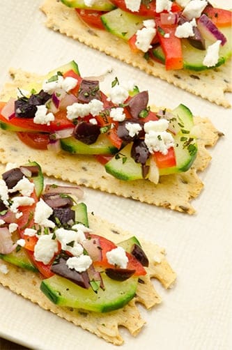 Greek Salad Crackers