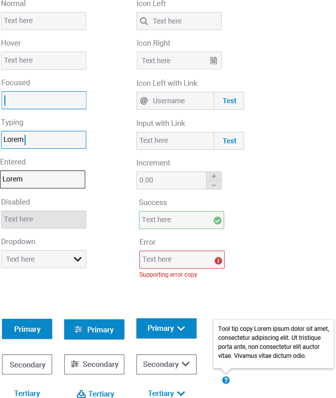 Form Fields and Button Types